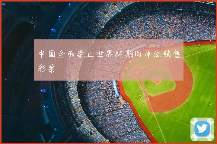 中国全面禁止世界杯期间非法销售彩票