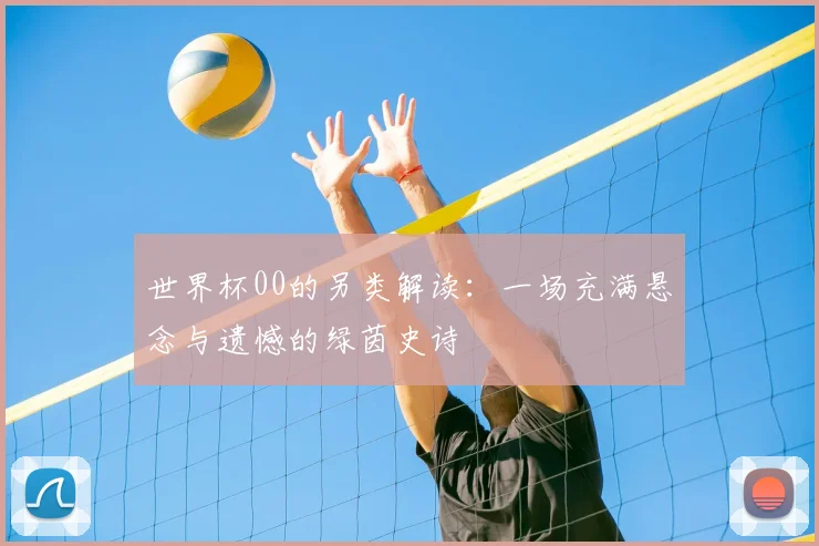 世界杯00的另类解读：一场充满悬念与遗憾的绿茵史诗