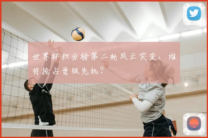 世界杯积分榜第二轮风云突变，谁将抢占晋级先机？
